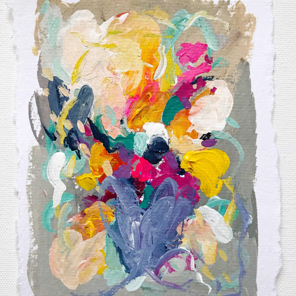 “Finders Keepers II” - 5x7” Original on Handmade Paper