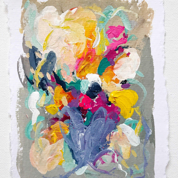 “Finders Keepers II” - 5x7” Original on Handmade Paper