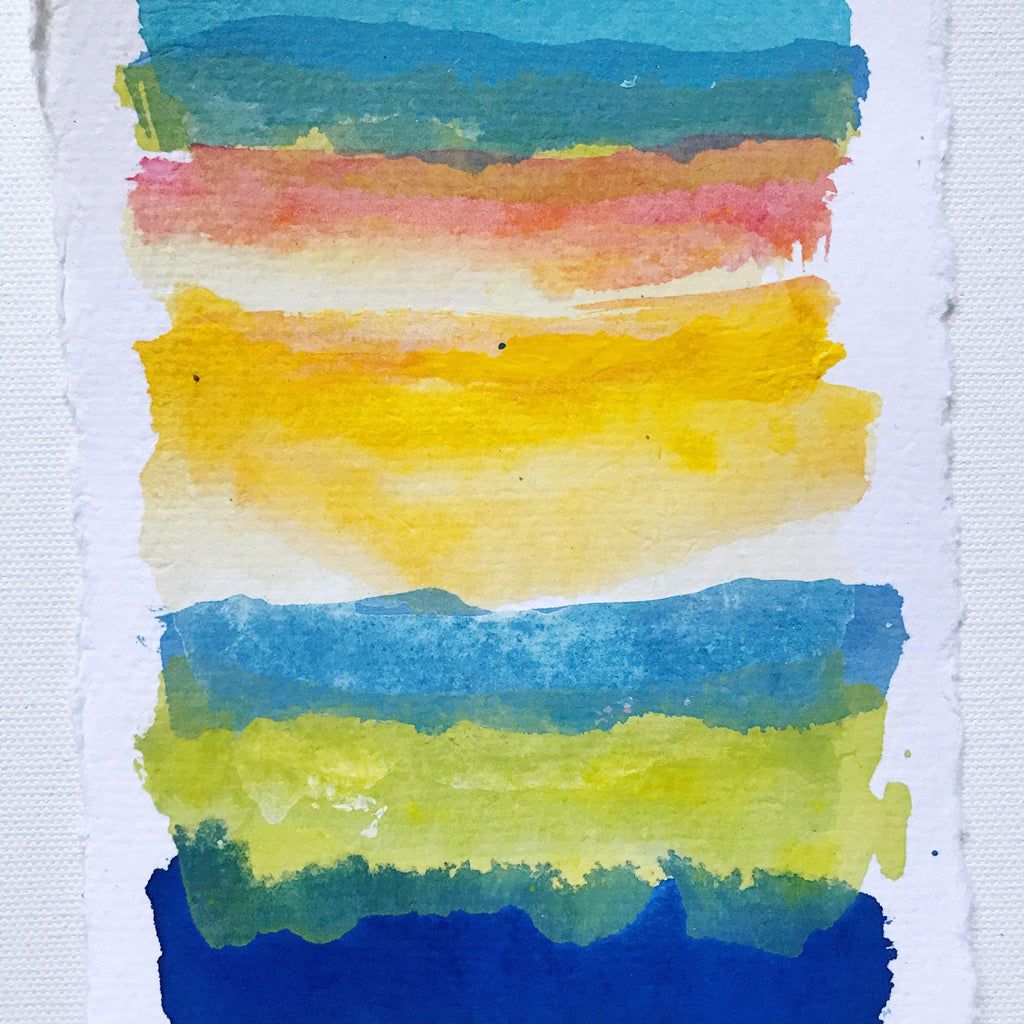 “Dawson” - 5x7” Original Painting on Handmade Paper