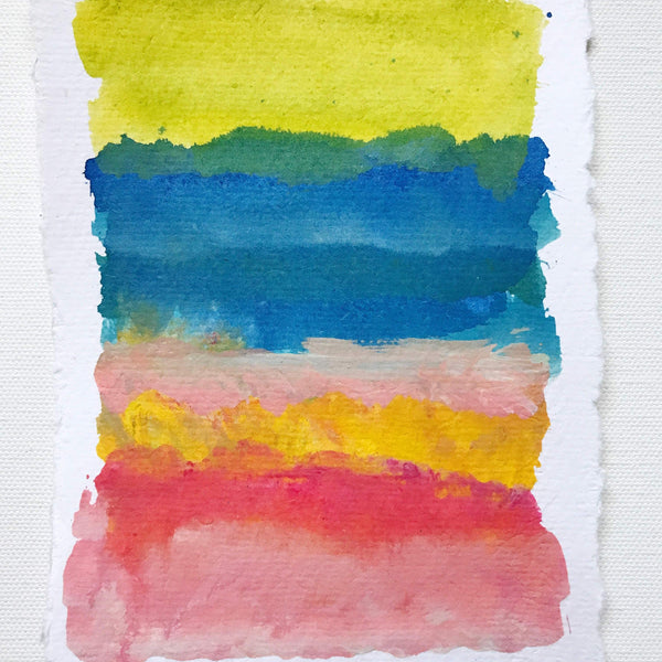 “Red Earth” - 5x7” Original on Handmade Paper